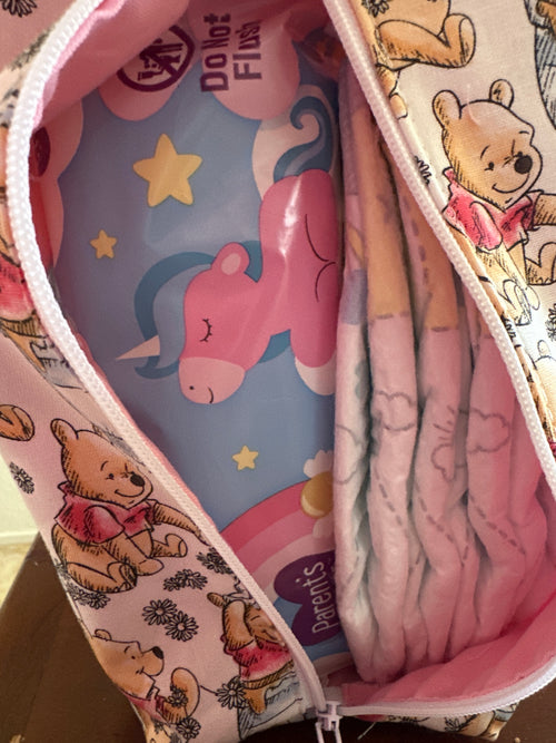 Diaper and wipe pouch